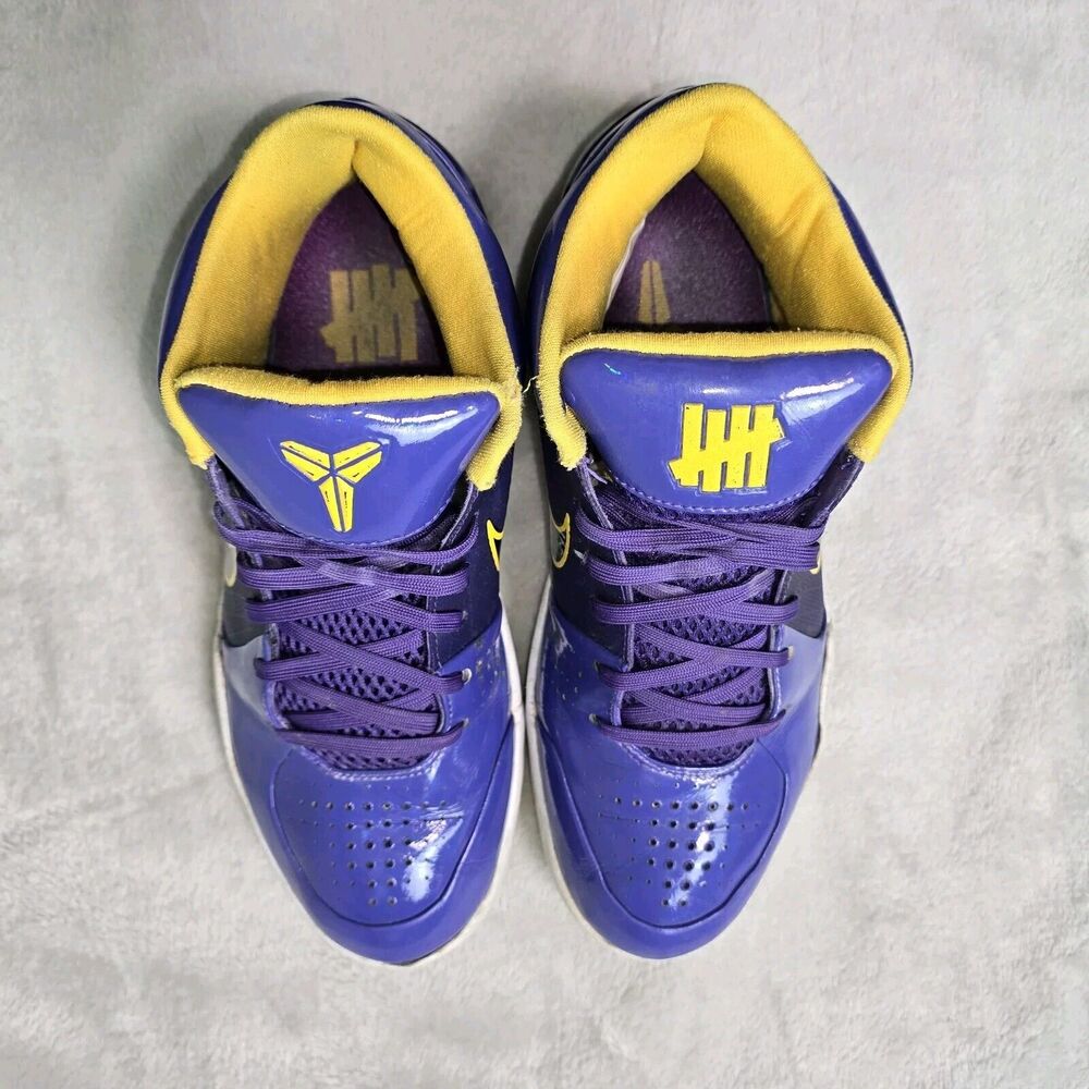 Nike Kobe 4 Protro x Undefeated Court Purple Lakers CQ3869-500 size 10.5 - Picture 8 of 16